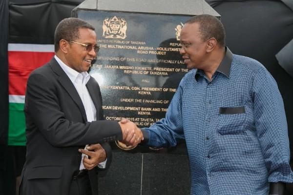 Tanzanian president Jakaya Kikwete on official visit to Kenya