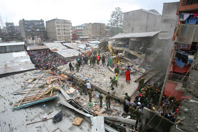 Nairobi building collapse leads to demolitions