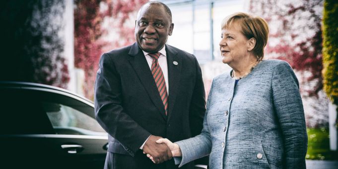 Cyril Ramaphosa hails Germany-South Africa relations