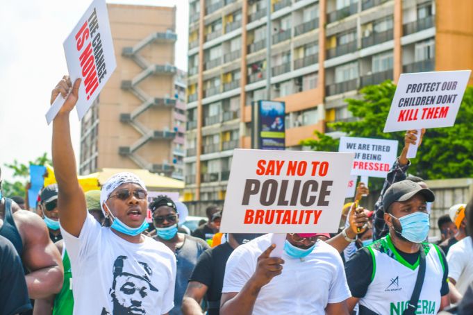 Nigeria protests over police brutality in the SARS police unit