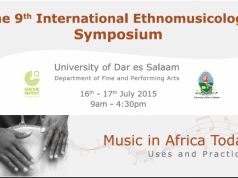 Ethnomusic symposium Dar es Salaam