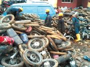 Lagos crushes 3,000 Okada motorbikes