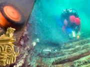 Ancient ship and burial grounds found in submerged city.