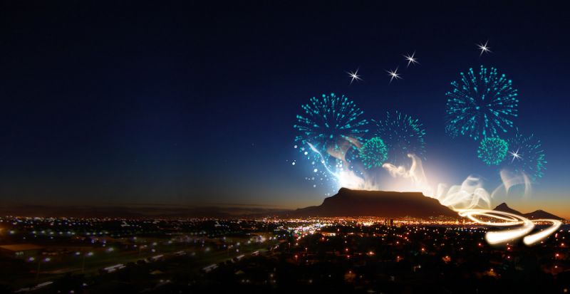 Don't Miss: Exclusive Live Stream Coverage of Cape Town (South Africa) New Year's Eve Fireworks from Table Mountain
